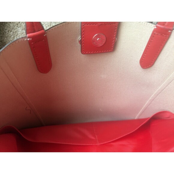 MICHAEL KORS JET SET TRAVEL LARGE Saffiano Bright Red Leather Tote Bag Dividers - Picture 12 of 16